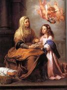 Bartolome Esteban Murillo St Anne and the small Virgin Mary oil painting